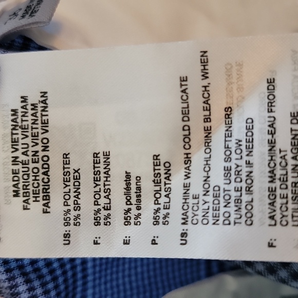 Adidas Men's Blue Checkered golf Shorts New with tags! Size 36 - Picture 5 of 6